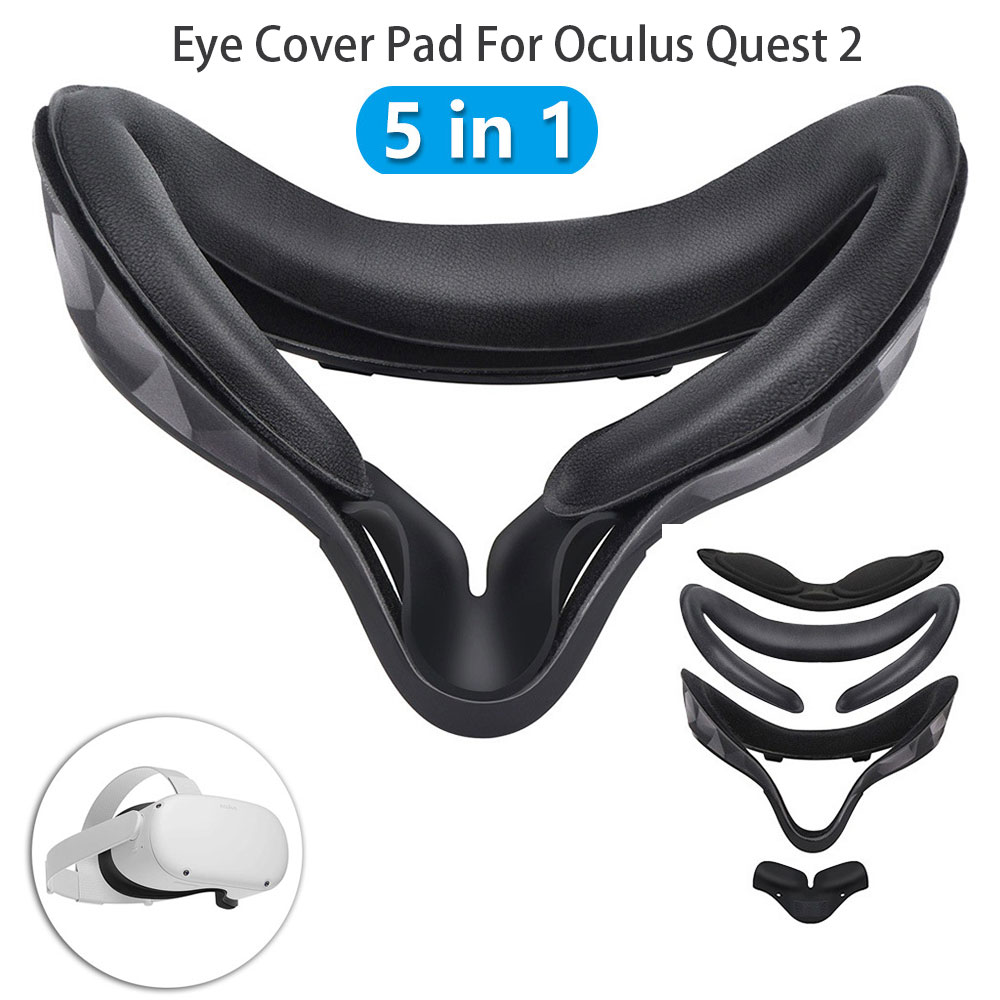 Auge Abdeckung Pad Für Oculus Suche 2 Abdeckung Auge Maske Licht Blockieren Weiche PU Leder VR Objektiv Abdeckung für Suche 2 Anti-leckage Nase Pad