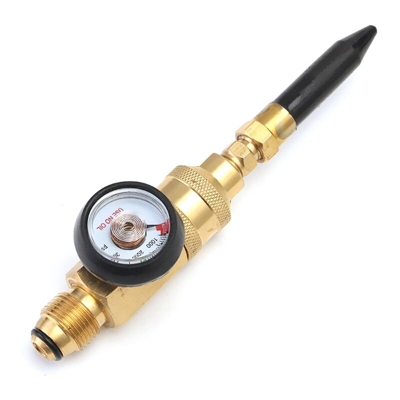 Neue NEUE-Helium Panzer Latex Ballon Inflator Regler Mit Manometer Für G5/8 Panzer Va lve