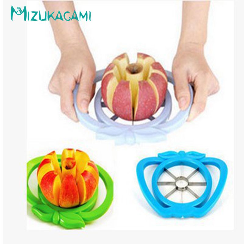 1 stücke Multi-Funktion Doppel-Griff Stahl Obst-Schneiden Apfel Schneidemaschine Obst schneiden-Zu-Ader küche Gerät