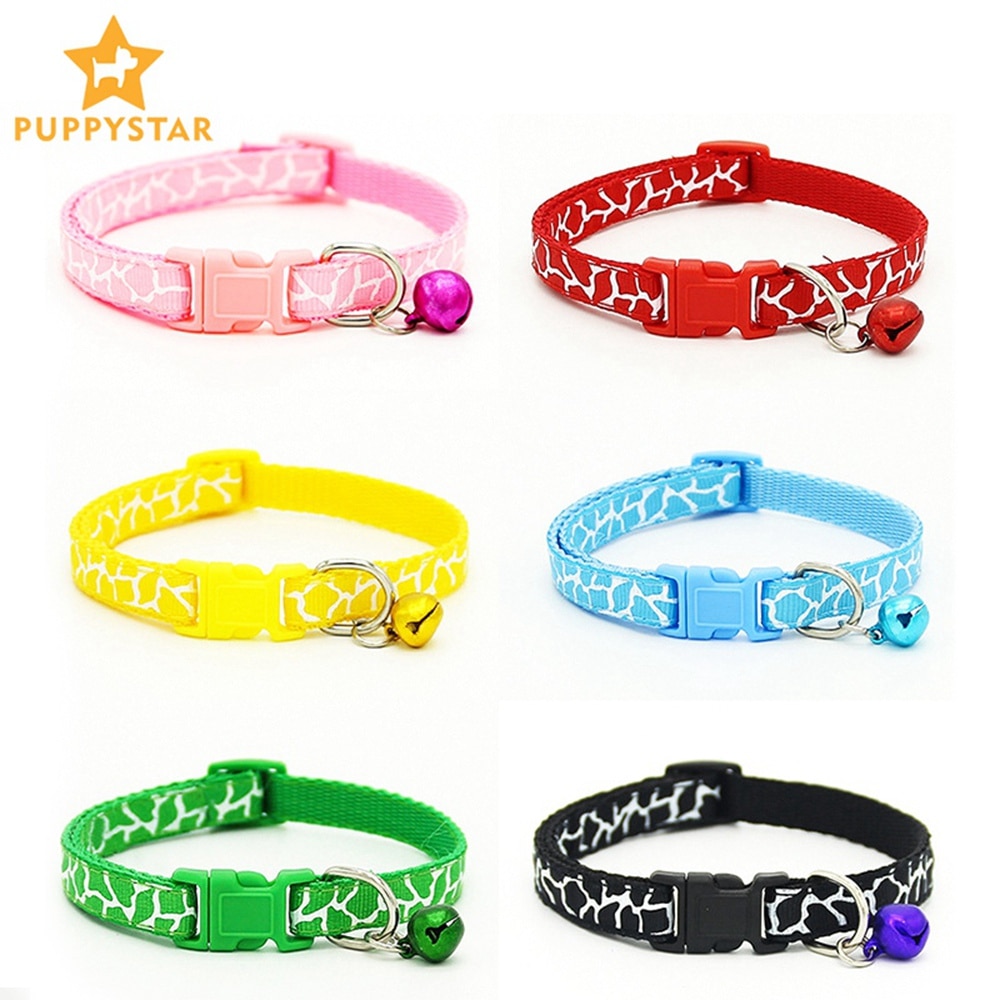 Katze Kragen Abtrünnigen Mit Glocken Hund Halsbänder Für Kleine Hunde Katzen Welpen Einstellbare Hund-Kragen Für Katze Kätzchen produkte SR0003