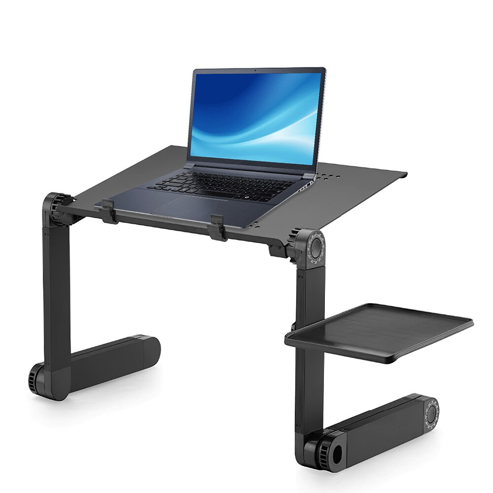 Lapdesks Laptop Schreibtisch-Tablette Halfter Verstellbare Falten Schreibtisch Heben mit Maus Bord Kühler für Studie Arbeit Spiel in Bett