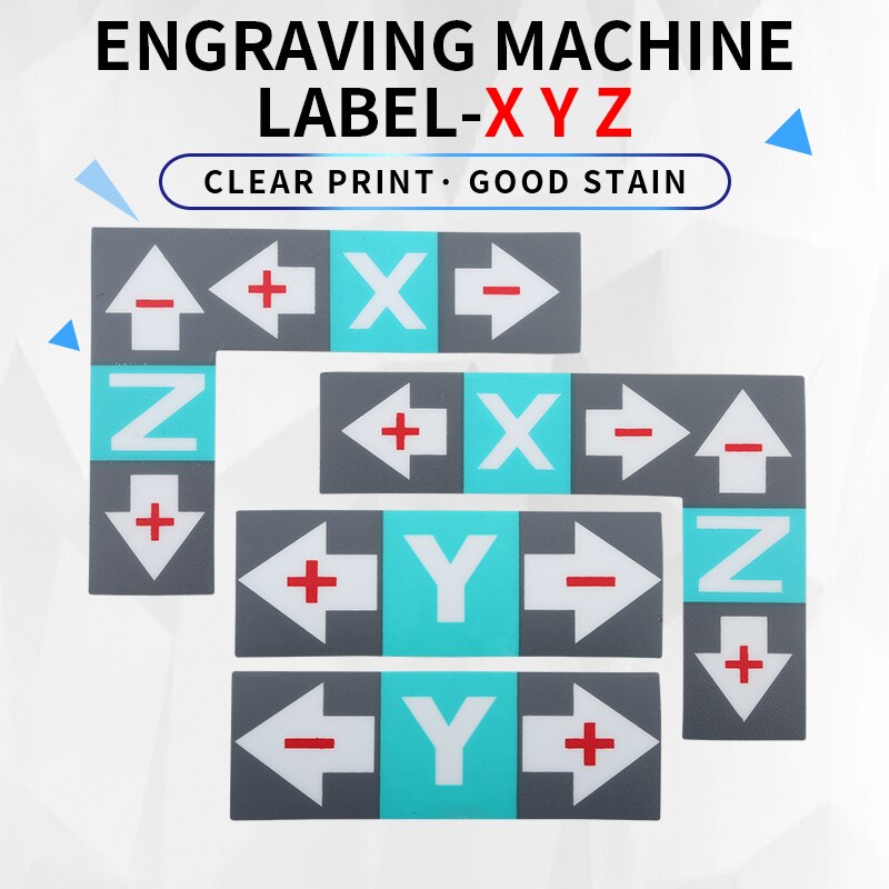 5Stck HYCNC neue gravur maschine Etikett gravur maschine typenschild gravur maschine betrieb identifikation zeichen