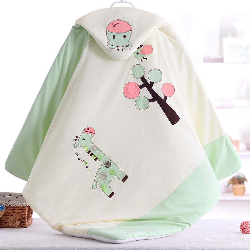 Weiche Baby Decken Neugeborene 100% Baumwolle Baby Decke Baby Swaddle wickeln Neugeborenen Karikatur Bestickte Decke