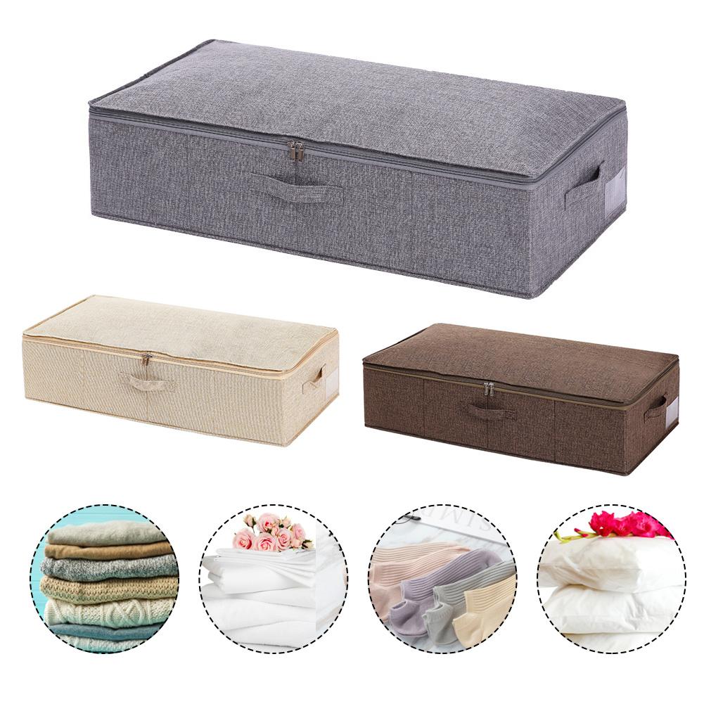 Decke Lagerung Kasten Stoff Falten Kleidung Feuchtigkeit-beweis Abschluss Kasten Haushalt Bett Große Kapazität Lagerung Lagerung Kasten 35p