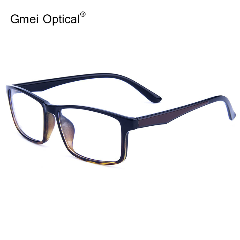Gmei Optische Rechteckige Ultraleicht TR90 Geschäft Männer Brille Rahmen Brillen Rahmen Frauen Vollrand Brillen G6087