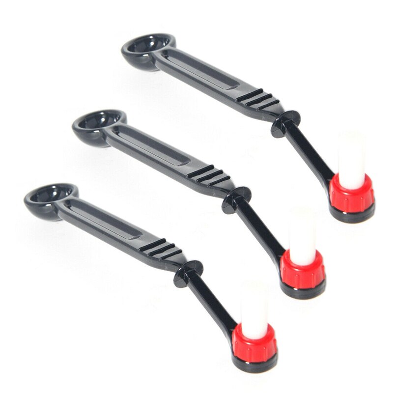 3Stck Italienische Halbautomatische Kaffee Maschine Kaffee Maschine Reinigung Pinsel mit Pulver Löffel Anti-Verbrühungen