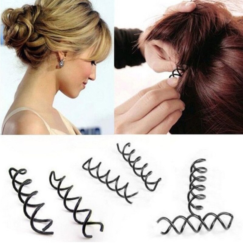 2 stücke Neue Haar Zubehör Frauen Spiral- Dreh Schraube Twist Haarspange Headwear Haar Zubehör haar Styling werkzeuge