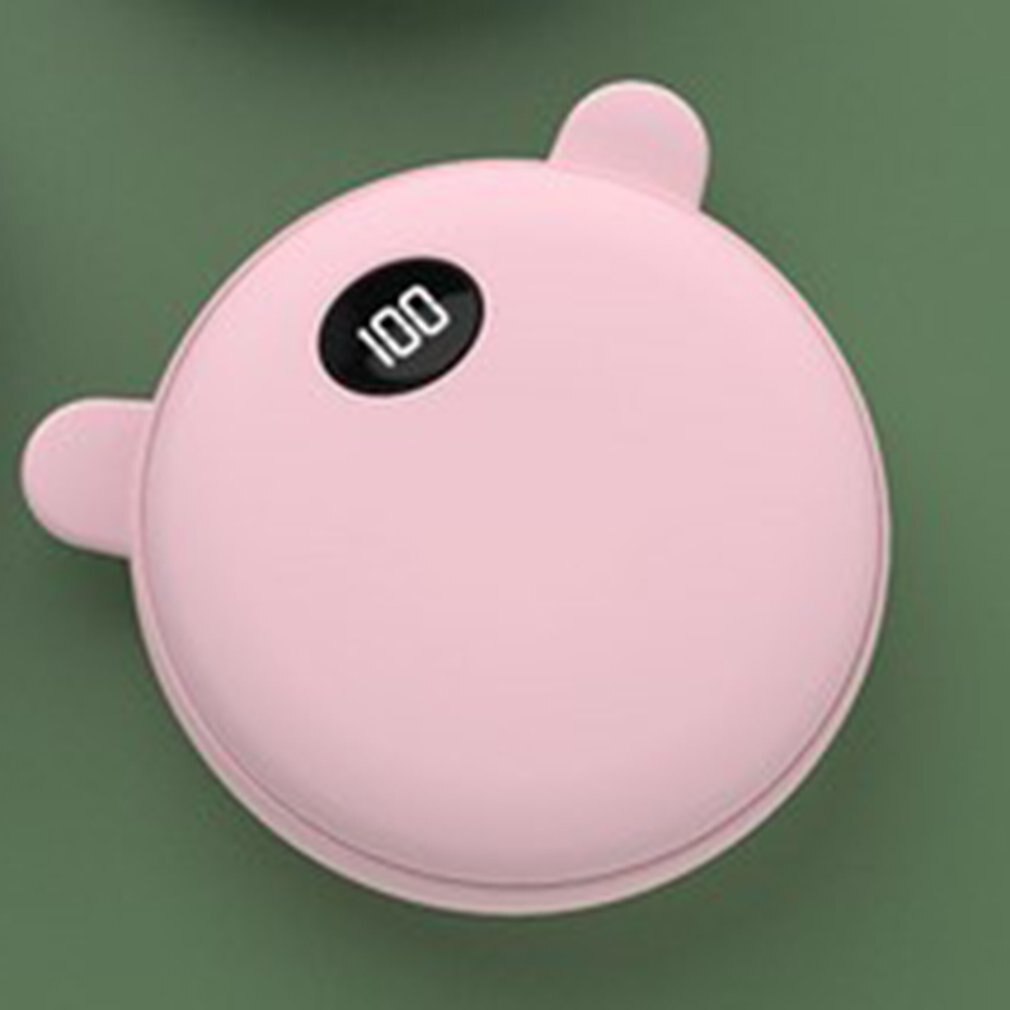Universial nette Bär Ohr USB Ladung Hand Wärmer Energie Bank 2 in 1 Handy, Mobiltelefon Energie Mini Karikatur Digital Anzeige temperatur