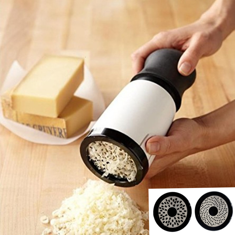 ABS + Edelstahl Käse Reibe 2 aufbringen Klinge Küche Spielereien Schokolade Reibe DIY Butter Lebensmittel Mühle Käse Reibe Schneidemaschine