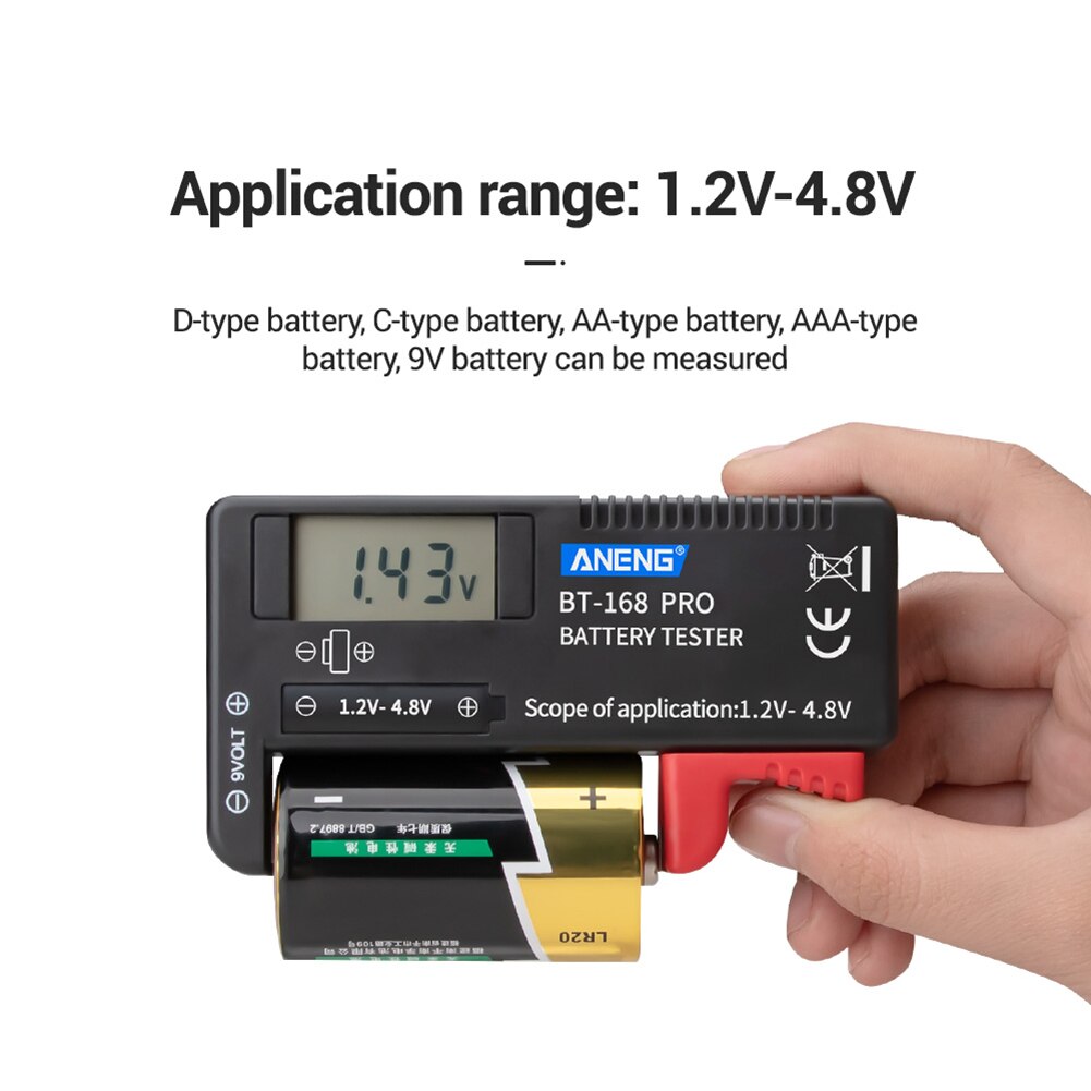 ANENG BT-168 Profi Digital Batterie Tester Batterie Kapazität diagnostizieren Werkzeug Universal- Tester Lithium-Batterie Kapazität Tester