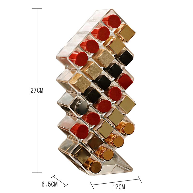 10/16/28 Gitter Acryl machen-hoch Organizer Lager Kasten Kosmetik Lippenstift Kasten fallen Halfter YU-Heimat