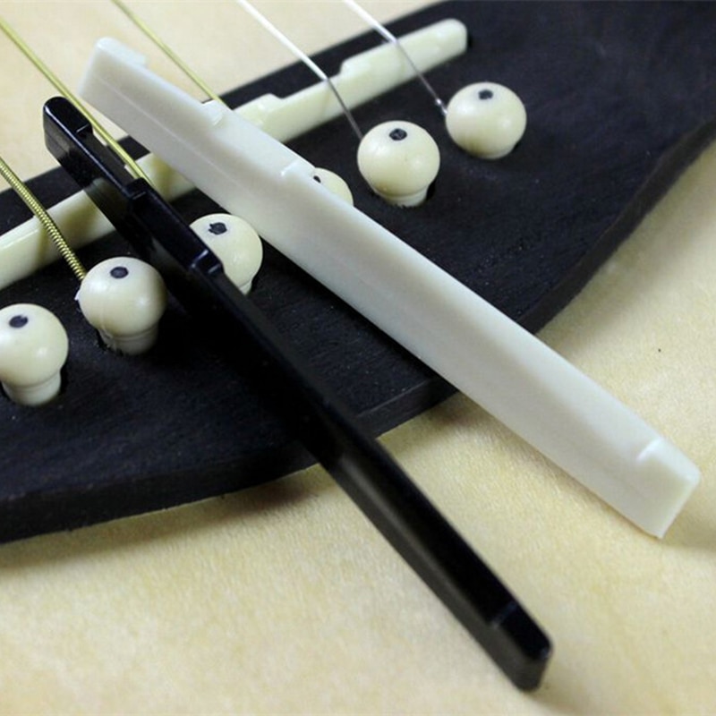 Büffel Knochen Elfenbein Oberen Gitarre Brücke Mutter Sattel Für 6 Schnur Akustische Gitarre Musik Instrument Ersatz Ersatzteil