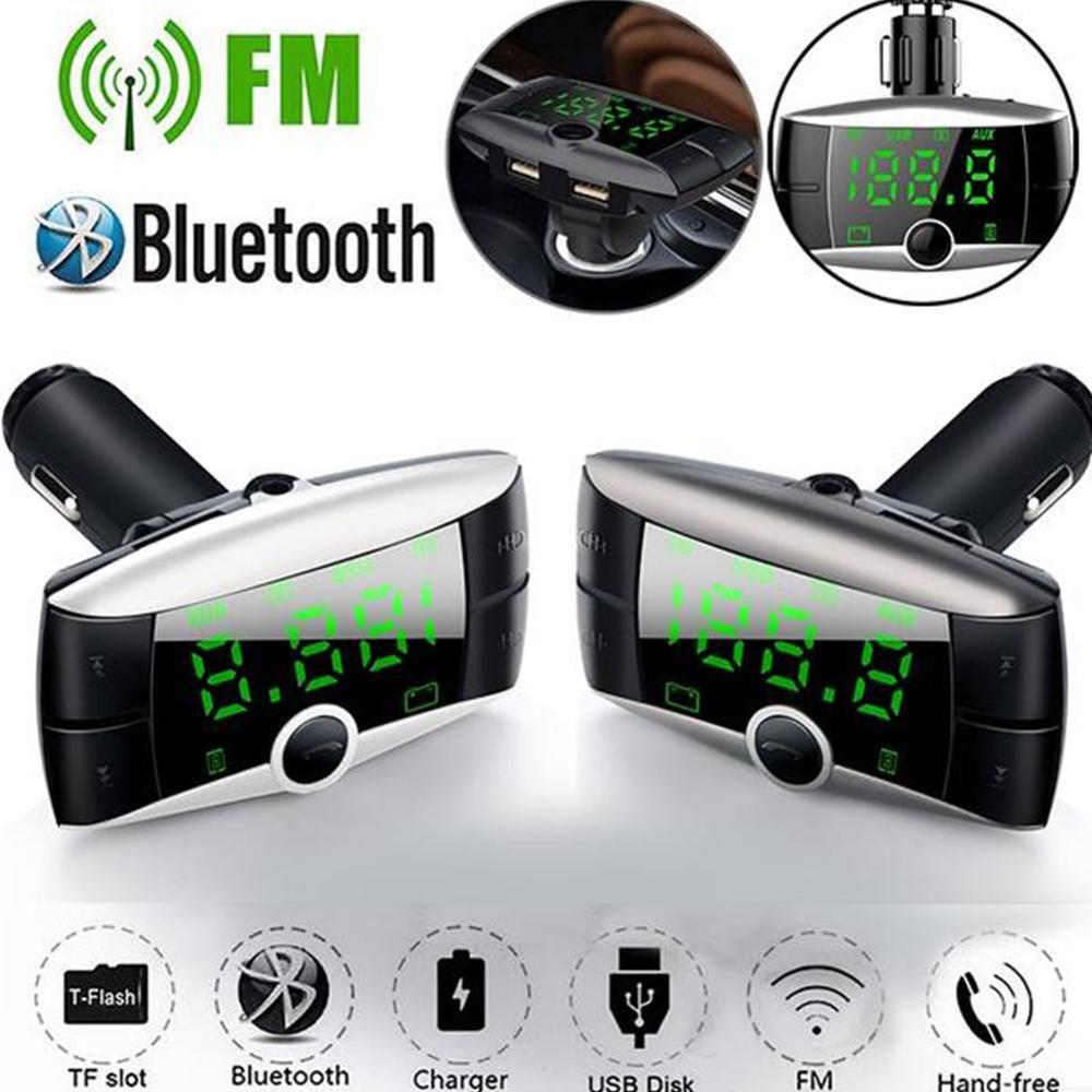 Universal- Auto Mp3 Spieler 87,5-108MHz FM Drahtlose Bluetooth FM Sender Auto Bausatz MP3 Spieler Dual USB ladegerät 3 NEUE