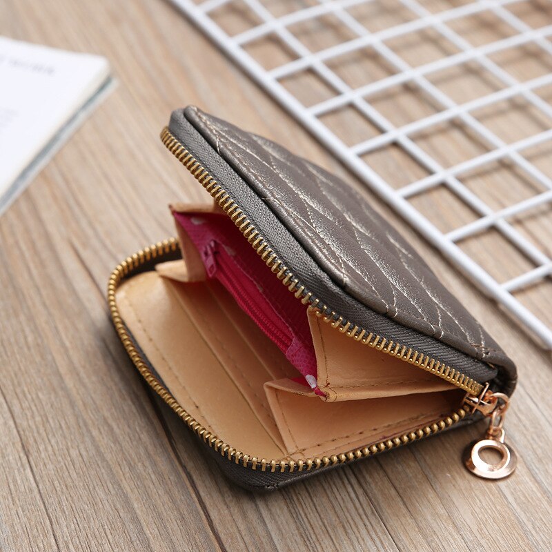 Weibliche Plaid Geldbörse Frauen Kurze Geldbörsen Leder Reise Geldbörse Reißverschluss Karte Halfter frauen Brieftasche Kleine Reißverschluss Brieftasche Geldbörse