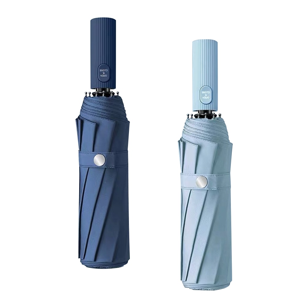Automatische Regenschirm Regen Und Sonne Schutz 3-bühne 10 Rippen Schwarz Blau verrotten Rosa Grün herren Sonnenschirm Frauen der Regenschirm Männlichen Anti UV