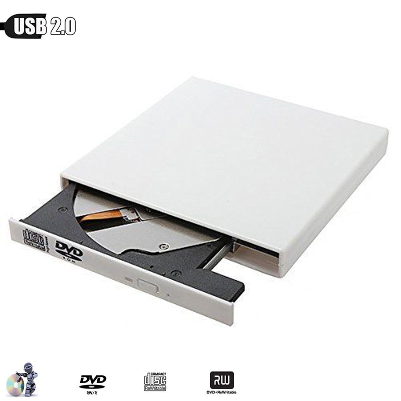 Für Samsung Sony Acer Laptops PC schlank Tragbare USB 2.0 Externe DVD Stock 8X DVD-Rom Combo-Spieler 24X CD-R Schriftsteller Optische Stock