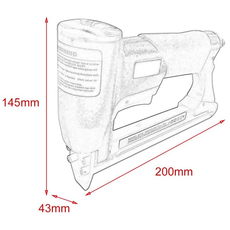 oben1/2 zoll Pneumatische Luft Hefter Nagler Feine Hefter Werkzeug Für Möbel Blau Nagler Werkzeug 4-16Mm Holzbearbeitung pneumatische Luft Pow