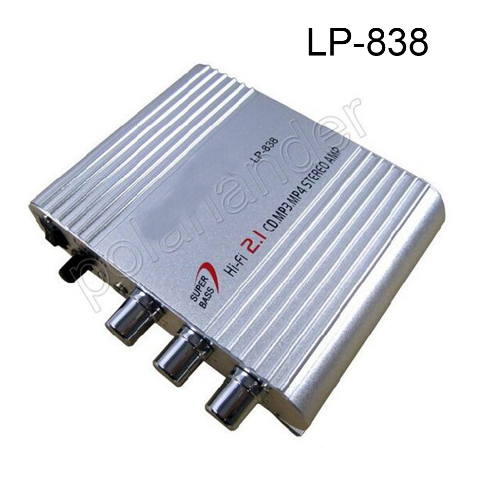 LP-838 Hallo-fi Auto Verstärker für Clever handys Computer MP3 MP4 DVD spieler 20WX3RMS Stereo Subwoofer Audio- verstärker