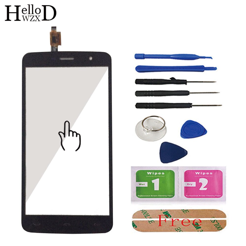 5,5 zoll Vorne Glas Für HOMTOM HT17 HT 17/HT17 Profi Touchscreen Glas Touchscreen Digitizer Tafel Objektiv Sensor werkzeuge Kleber