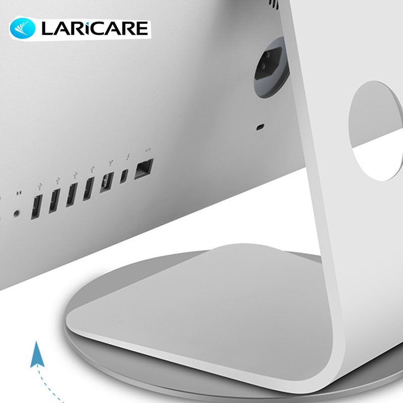 LARICARE Faul Aluminium 360 Drehung schwenken Laptop Halfter Unterstützung für Monitor/Notizbuch/groß Bildschirm TV Monitor Stand Drehteller
