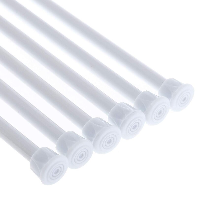 8 kleine Spannung Stangen 15,7 zoll zu 28 Zoll Frühling Erweiterbar Vorhang Vorhang Dusche Vorhang Teleskop Stange für Küche Schrank cu