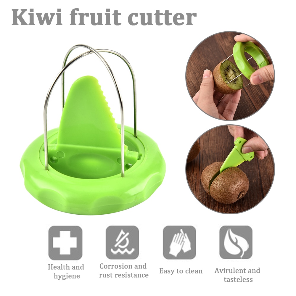 Obst Kiwi Cutter Gerät schneiden Küche Schäler Zufällige Farbe Graben Ader Twister Schneidemaschine Küche Obst Gemüse Werkzeuge