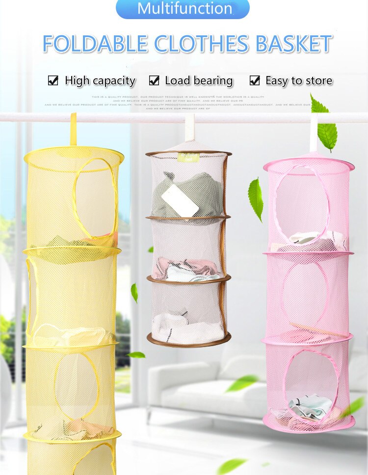 Kleidung Korb Winddicht Anti-milbe Reißverschluss Hängenden Korb Anti-moskito Fliegen Getrocknete Fleisch Trocknen Korb Kleidung Lagerung Anti -mehltau