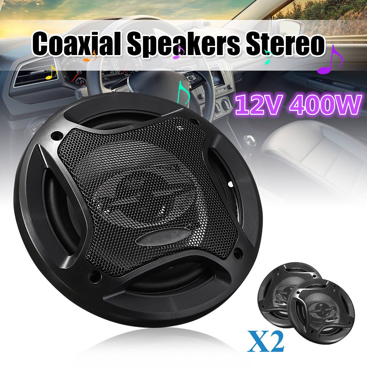 2 stücke 6,5 Zoll 400W Auto Koaxial Lautsprecher Fahrzeug Tür Auto Audio- Musik Stereo Hifi Lautsprecher Lautsprecher Für Auto Audio- System
