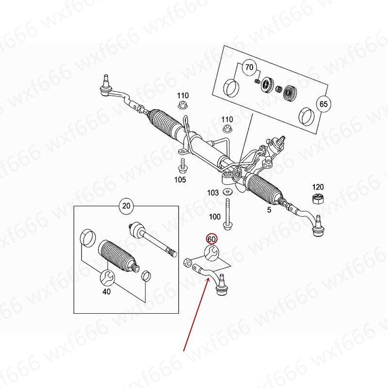 Auto spurstange Geeignet für W 140mer ced es-werden nzW460 Krawatte stange Ball kopf Richtungs hebel gerichtet Ball kopf