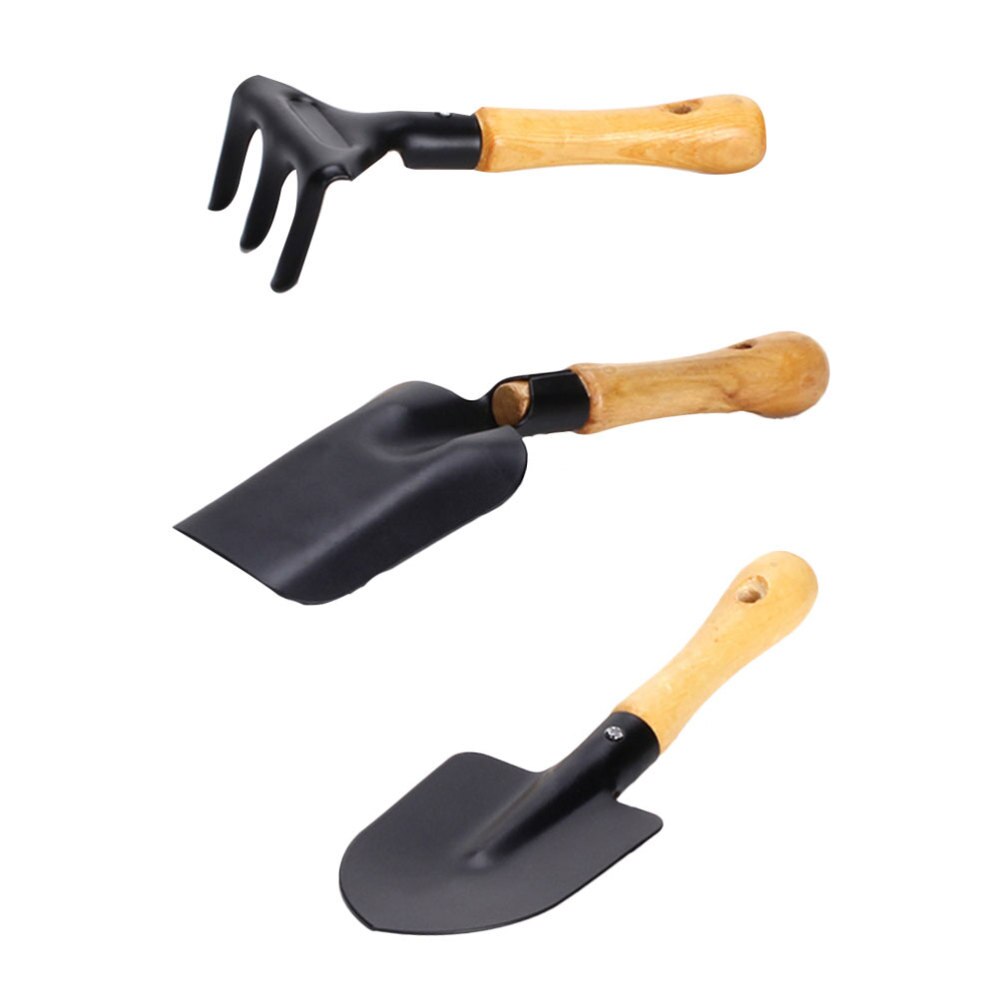 3 stücke Kind Gartengeräte Bonsai Pflanzen Werkzeuge Mini Spaten Rechen Bausatz Pädagogisches Zubehör für Art Familie Schüler