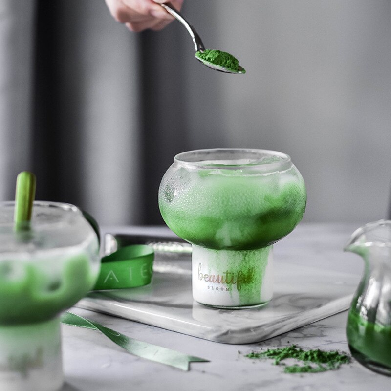 300ML eins Bio Tasse Nachtisch Kuchen Glas nordisch Cocktail Saft Tasse Party Getränk Eis-Creme Tasse Nette Schuss glas Bar Bar Glaswaren