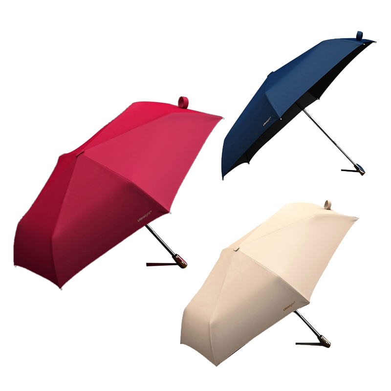 OLYCAT Ultraleicht Flache Automatische Regenschirm Drei-Falten sonnig Regenschirm Tragbare Anti-Uv Sonnenschirm