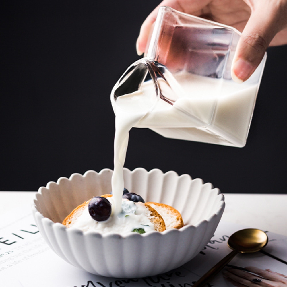 Wärme-Besteändig glas becher mikrowelle milch tasse glas kaffee milch tasse frische milch Kasten tasse kreative frühstück wasser tasse