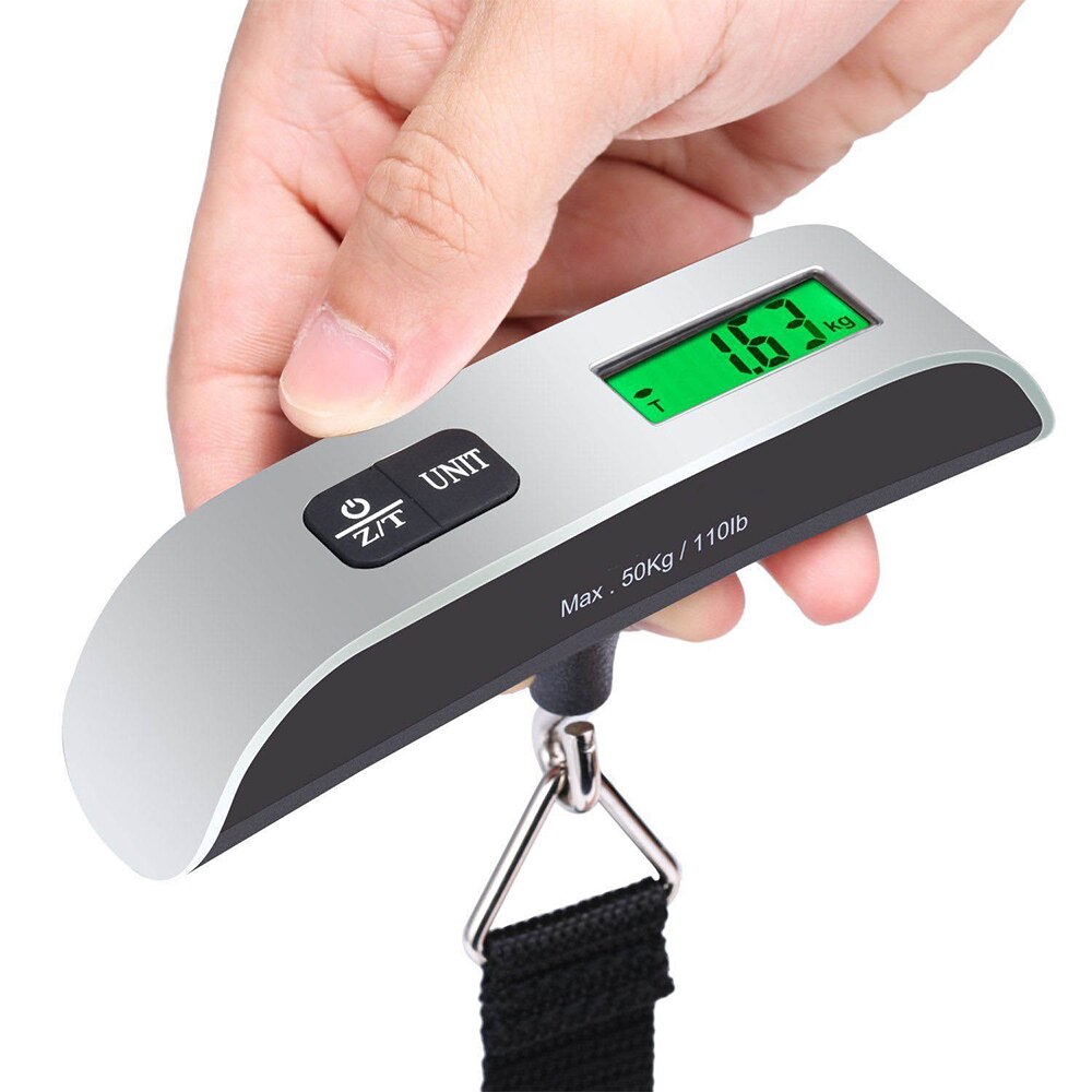 110lb/50kg LCD Gepäck Skala Elektronische Digital Tragbare Koffer Reise Skala Wiegt Gepäck Tasche Hängen Waagen Gleichgewicht Gewicht