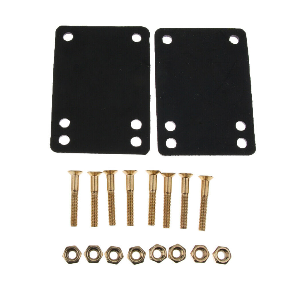 2 stücke Skateboard Longboard 1/8 'Gummi Steigleitungen Pads + 1 stücke 1' Hardware- Lkw Schrauben