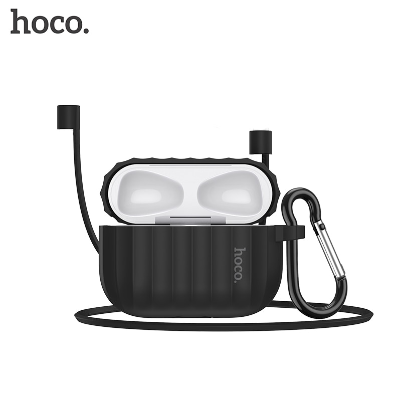 HOCO Kopfhörer fallen für Apfel Airpods Profi Weiche silikon Abdeckung bunte Ultra Dünne Schutz für Luft schoten Profi fallen Anti -verloren seil