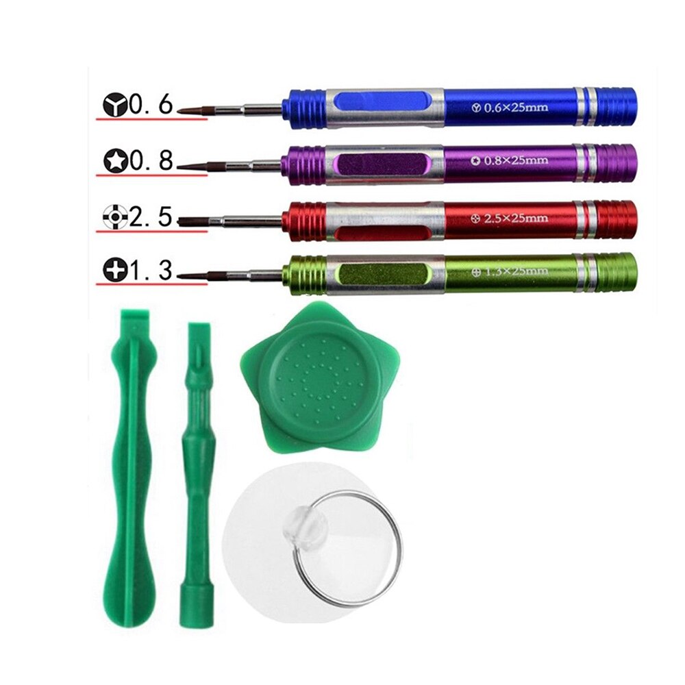 8 in1 öffnen Reparatur Bausatz schraubendreher-einstellen für iPhone Plus Apfel 7/8 Handy, Mobiltelefon entfernung kombination werkzeug einstellen 0,6/0,8 /2,5/1,3 S