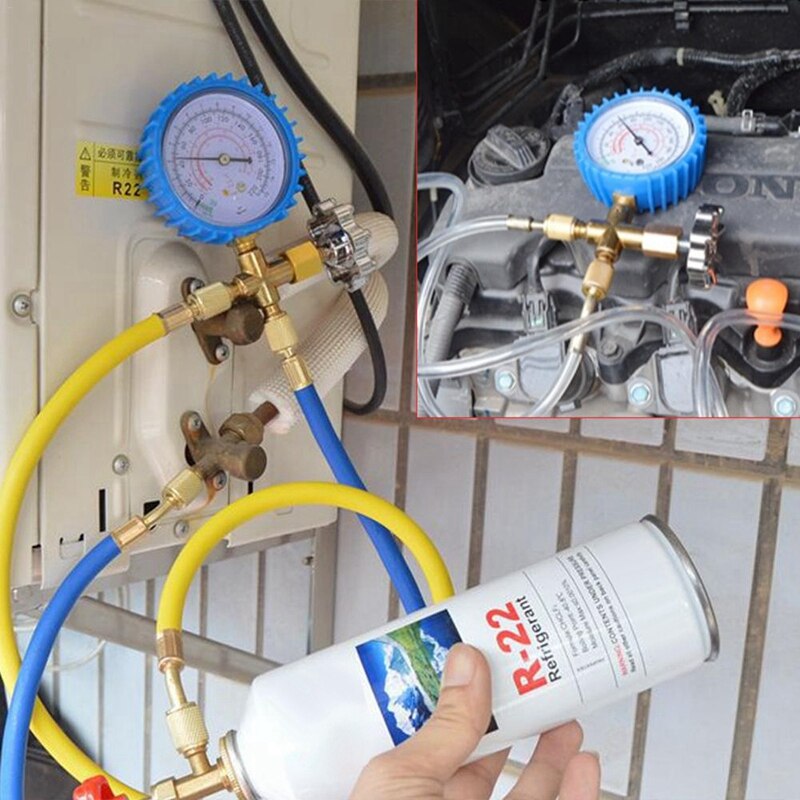 R22 Kältemittel Klimaanlage Fluorid Zugabe Werkzeug Bausatz Auto Klimaanlage Freon Gemeinsame Kühlen Gas Meter Haushalt