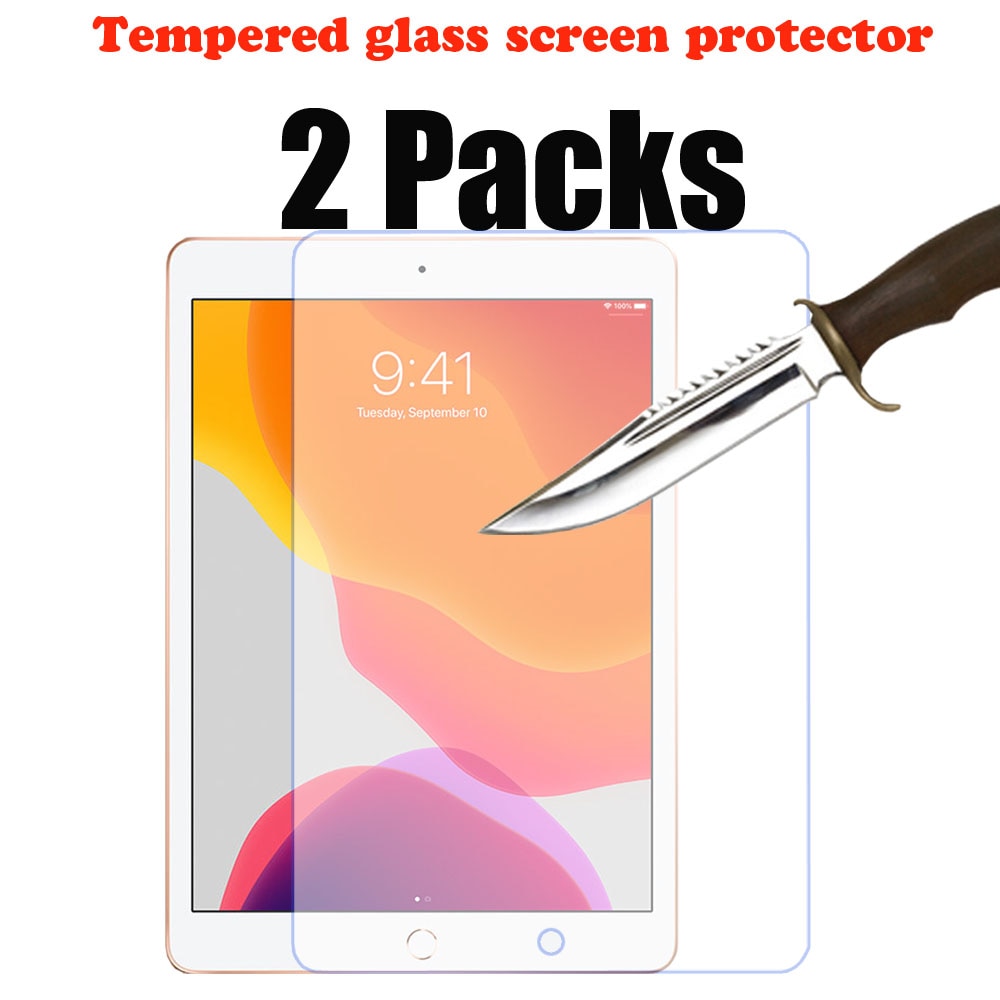 2 Packungen gehärtetem glas Bildschirm Schutz für iPad 10,2 . . 9th Generation Apfel ipad ipad schutzhülle bildschirm Film