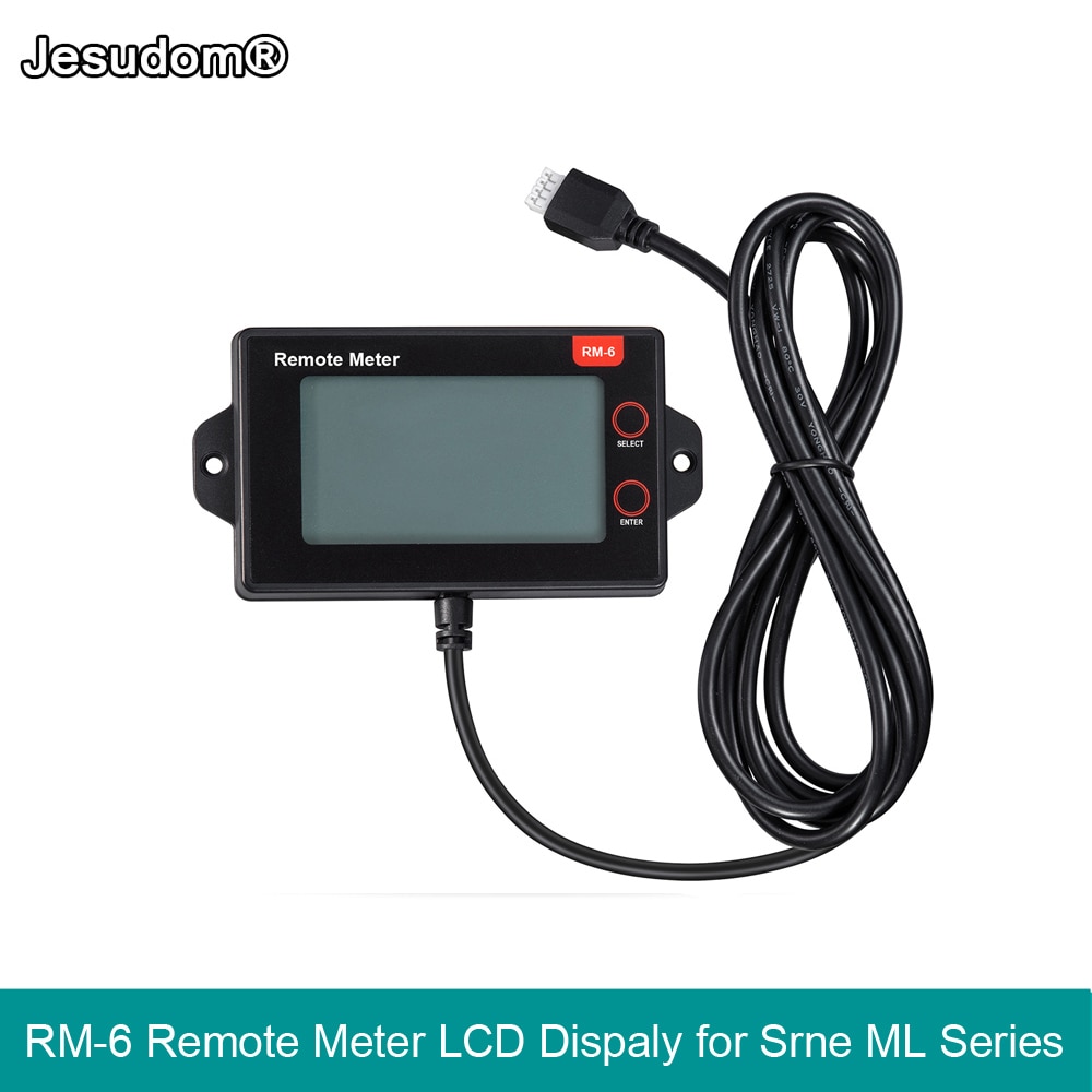 RM-6 Fernbedienung Meter LCD Anzeige für SRNE MC Serie MPPT Solar- Regler Echtzeit-überwachung Von Daten und Betriebs Status