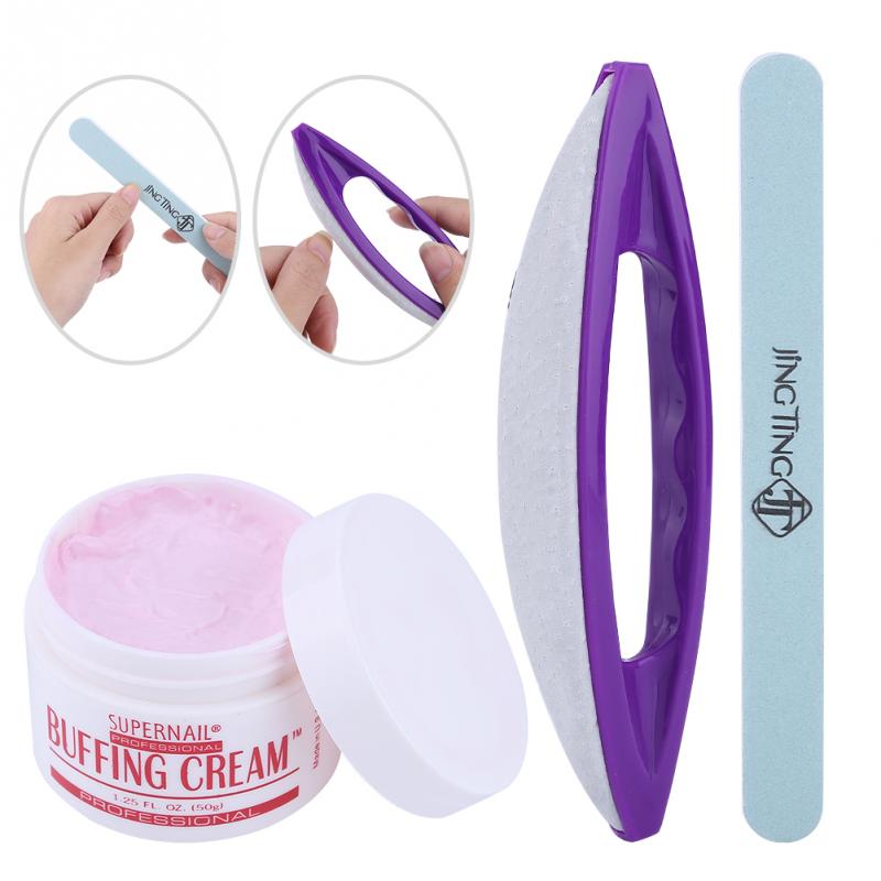 3 Teile/satz Nagel Kunst Polierende Creme Nagel Pinsel Puffer Mangel-polnisch Polieren Streifen Nagel Kunst Nagel Manikübetreffend Werkzeug einstellen Liefert