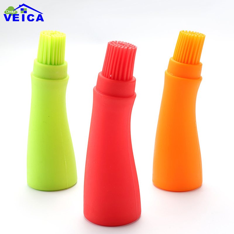 neue DIY Silikon Backen Brushs Flüssigkeit Öl Stift Kuchen Butter Brot Gebäck Pinsel Backen Werkzeug BBQ Utensilien Sicherheit Heften pinsel