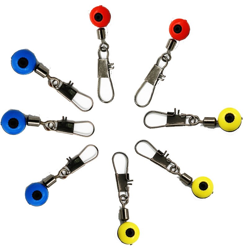 40 teile/los Angelschnur zu Haken Wirbel Schaft Clip Stecker verriegeln-schnappen-anschluss Meer Angeln Locken Bohnen Gürtel