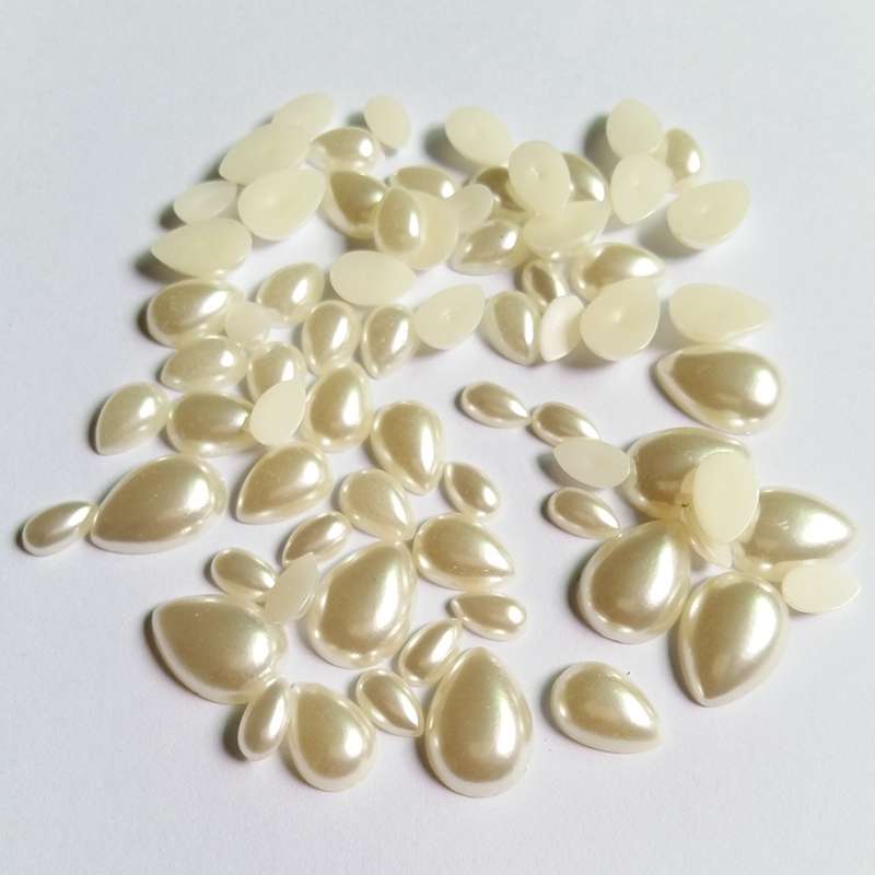 50-300 stücke Multi größe keine löcher bilden Perle Perlen Handwerk Cabochon Sammelalbum Dekoration Flatback Nailart Kleidungsstück perlen DIY