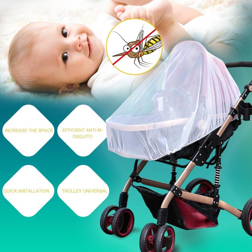 Baby Wagen Moskito Netz Kinderwagen Zubehör Kleinkinder Kinderwagen Moskito Netz Sitz Wiegen Abdeckung Netz Sommer Insekt Abdeckung