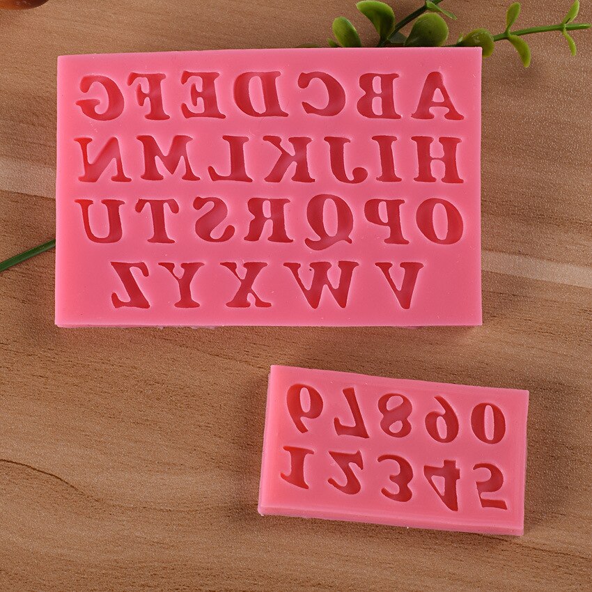 1 stücke UV Harz Schmuck Flüssigkeit Silikon bilden Anzahl Englisch knapp Harz Formen Für DIY Kuchen Schokolade Backen Werkzeug, Der schmuck