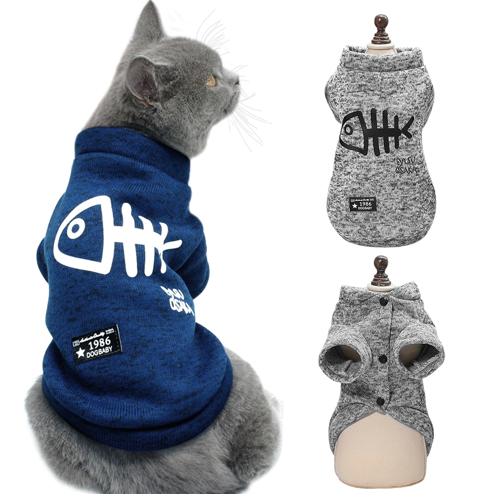 Winter Katze Kleidung Kleine Hunde Jacke Mantel Warme Haustier Katze Kleidung Hund Welpen Kleidung zur Seite fahren für Mops Französisch Bulldogge ropa para gato
