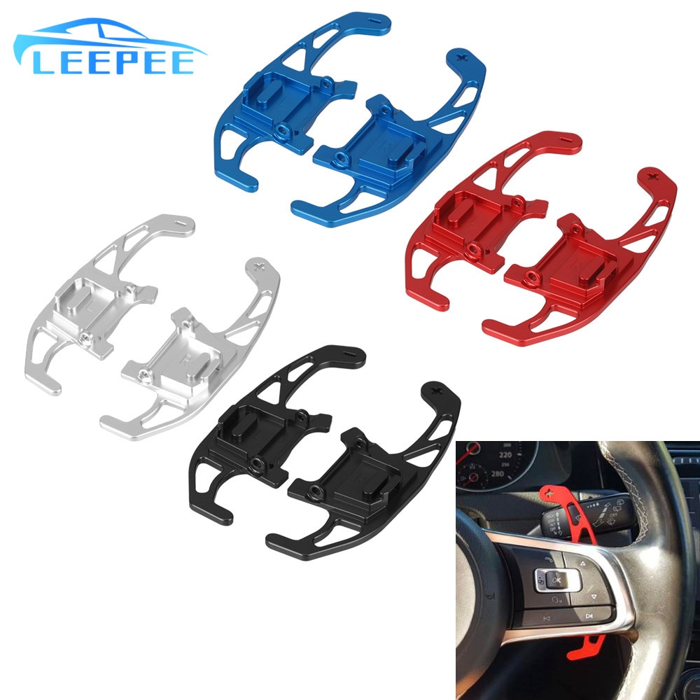 2 Teile/satz Auto Schalthebel Erweiterte Auto Lenkrad Schaltwippe Auto-Styling Für VW Golf GTI R GTD GTE MK7 7 Polo GTI Scirocco