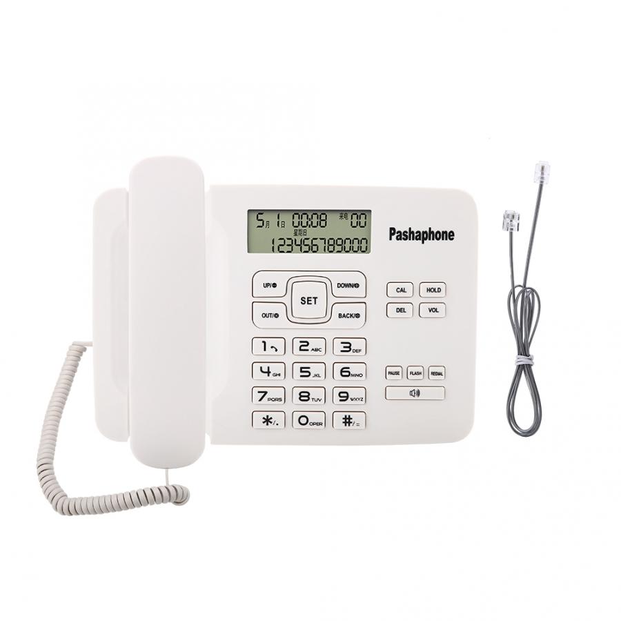 kabelgebunden Telefon mit Anrufer Ich würde/FSK/DTMF Dual System/Kalender LCD Anzeige Für Heimat Sekretariat Weiß KX-T7001 kabelgebunden Telefon