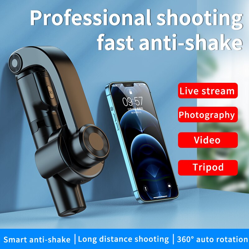 Single Achse Handheld Stabilisator praktisch Video Rekord Smartphone Gimbal Für iPhone Stativ Gimbal Smartphone Stabilisator